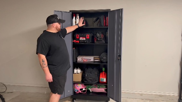 Amazon.com: SISESOL Metal Garage Storage Cabinet with Drawer and